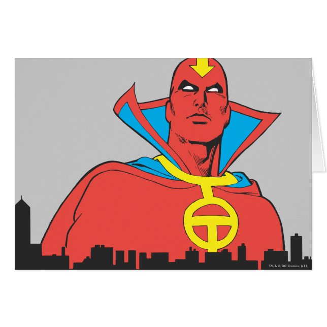 Red Tornado Behind Cityscape (Front Horizontal)