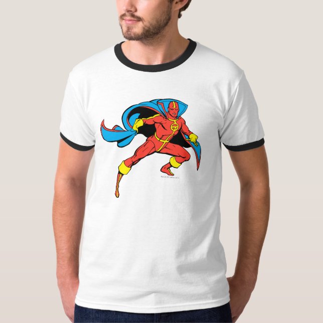Red Tornado Cape Pose T-Shirt (Front)