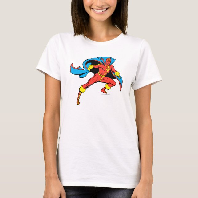 Red Tornado Cape Pose T-Shirt (Front)