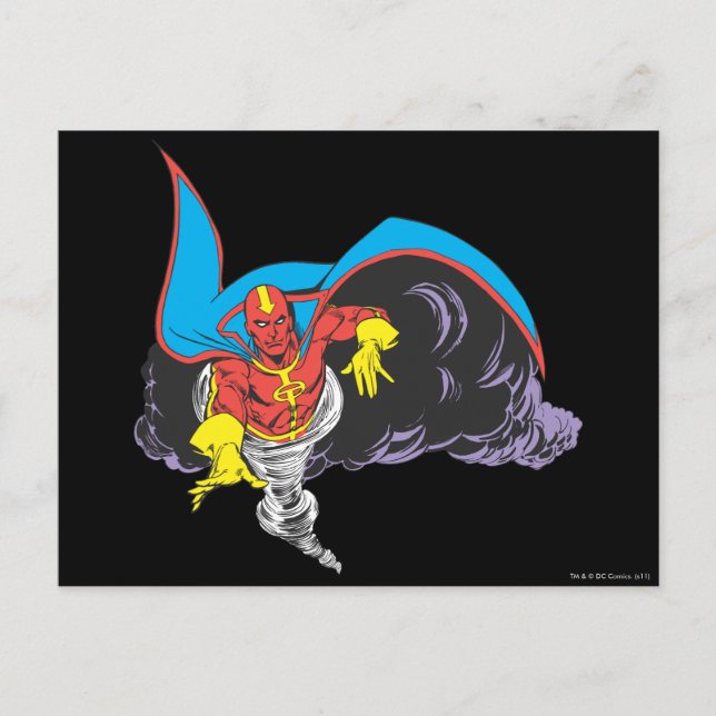 Red Tornado Emerges Postcard (Front)