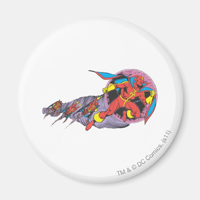 Red Tornado In Wind Motion Magnet (Front)