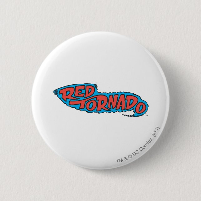 Red Tornado Logo 6 Cm Round Badge (Front)