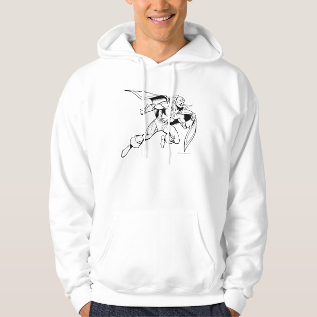 Red Tornado Outline Hoodie (Front)