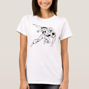 Red Tornado Outline T-Shirt