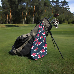 Red Tortoise Golf Towel