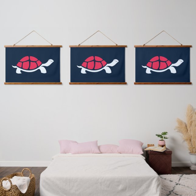 Red Tortoise Hanging Tapestry (Bedroom)