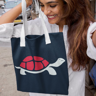 Red Tortoise Tote Bag