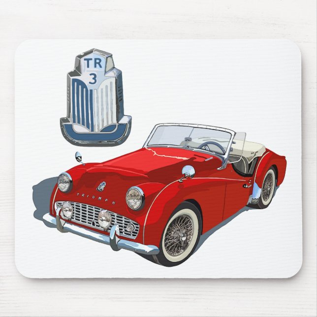 Red TR3 Mouse Pad (Front)