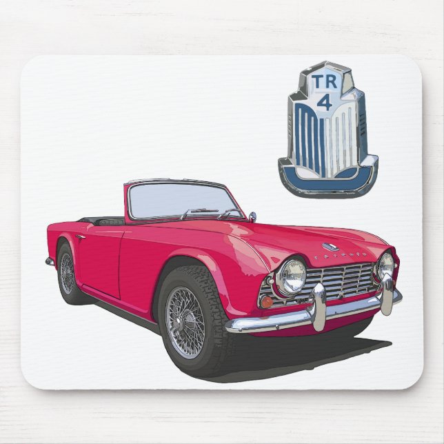 Red TR4 Mouse Pad (Front)