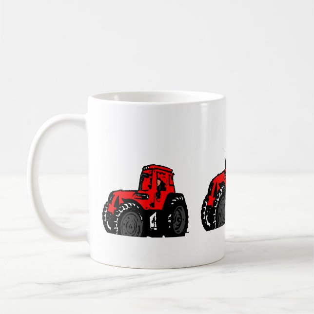 Red Tractor Coffee Mug (Left)