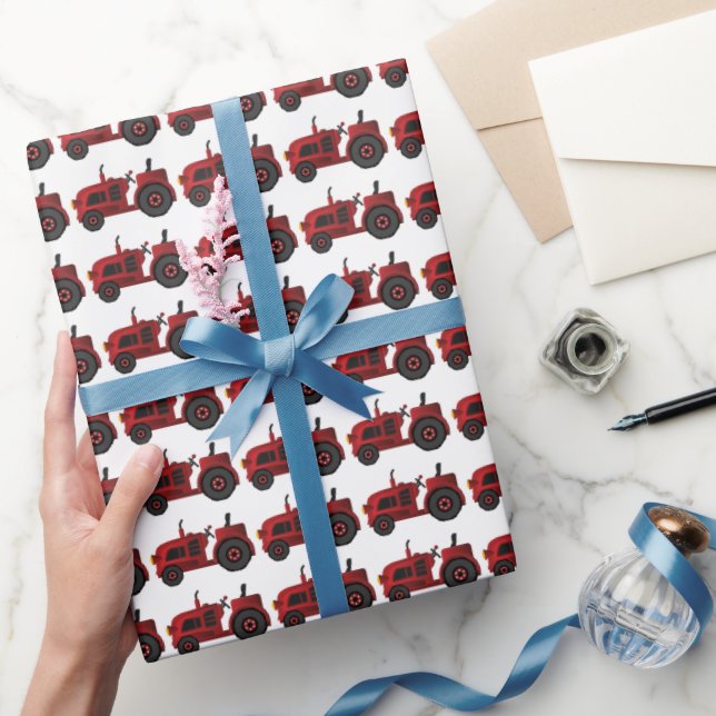 Red Tractor Country wrapping paper (Gifting)