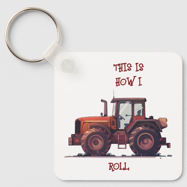 Red Tractor Keychains (Front)