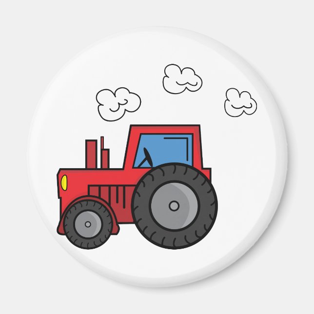 Red Tractor Magnet (Front)