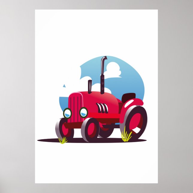 Red Tractor Poster (Front)