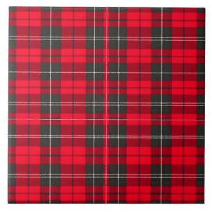 Red Traditional Plaid Tartan Modern Collection Tile