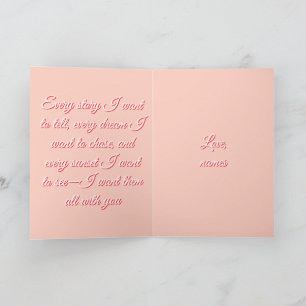 Red, traditional Valentine's day heart Card