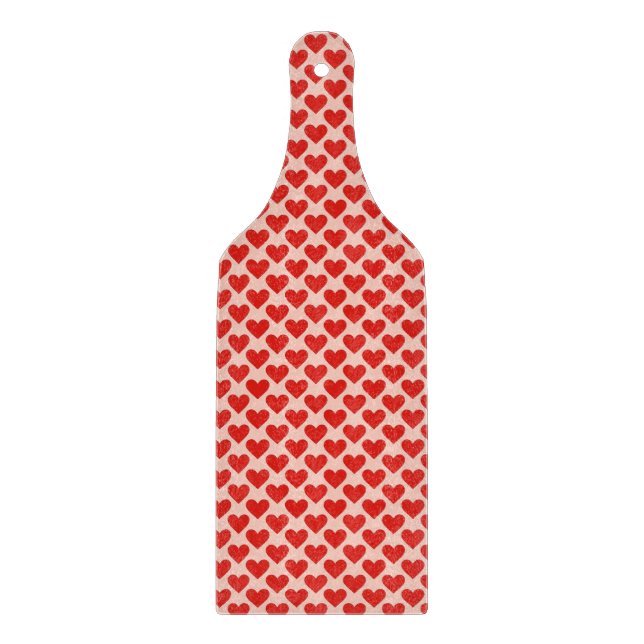 Red, traditional Valentine's day heart Cutting Board (Front)