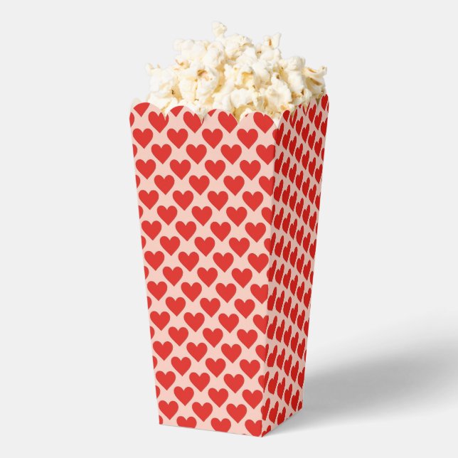 Red, traditional Valentine's day heart Favour Box (Popped)