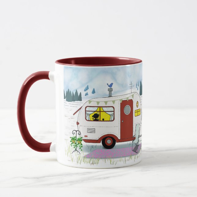 Red Trailer Camp Chic Mug (Left)