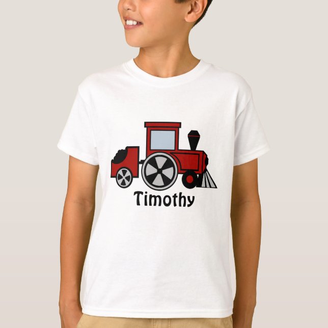 Red Train Engine T-Shirt (Front)