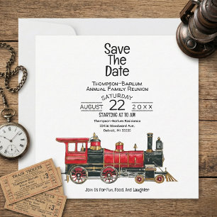 Red Train Family Reunion  Save The Date
