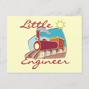 Red Train Little Engineer Tshirts and Gifts Postcard