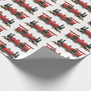 Red Train  Wrapping Paper