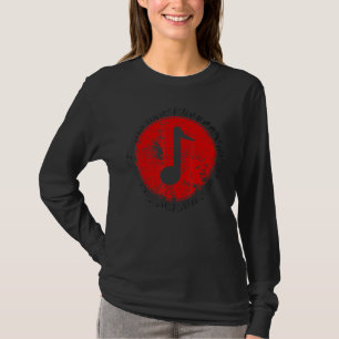 red Treble Clef Music T-Shirt