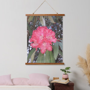 Red tree flower hanging tapestry