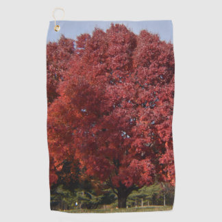 Red Tree Golf Towel