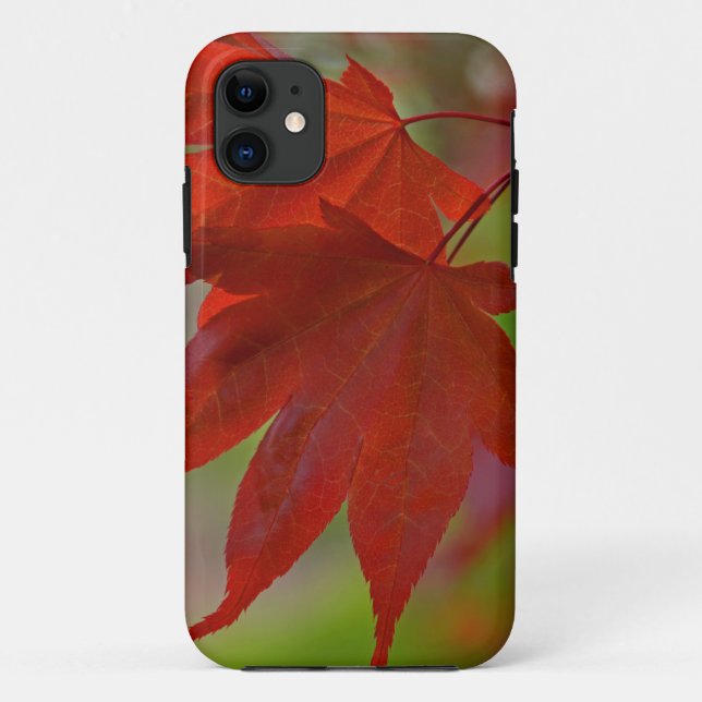 Red Tree Leaves Case-Mate iPhone Case (Back)