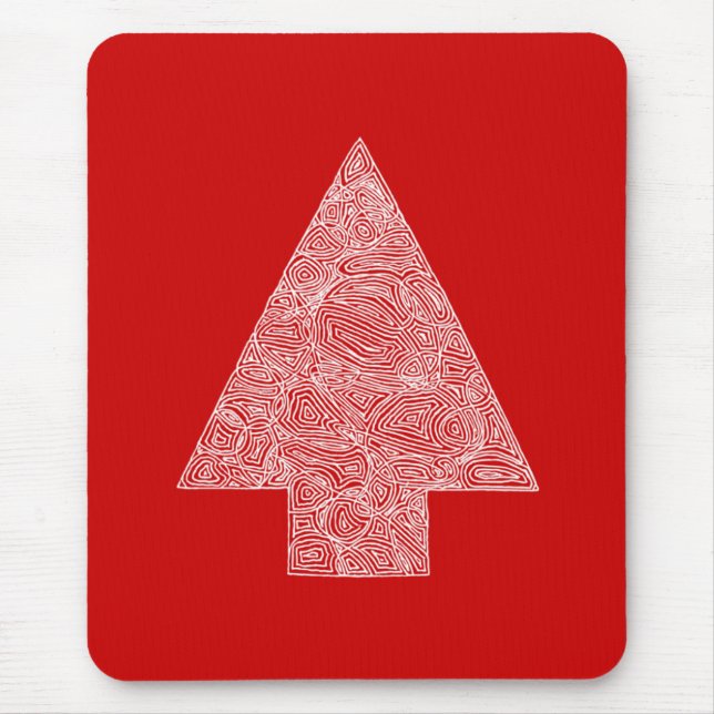 Red Tree Mouse Pad (Front)