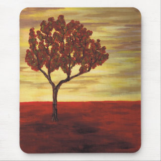 Red Tree Mouse Pad