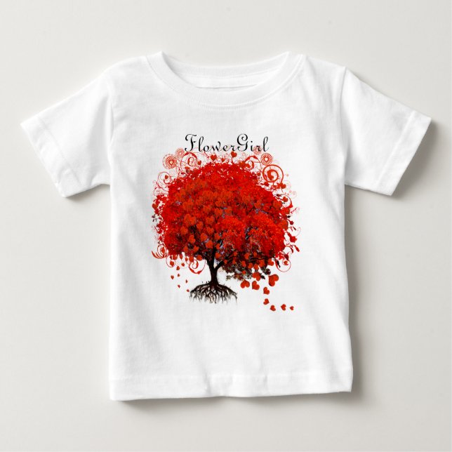Red Tree Wedding T-Shirts (Front)
