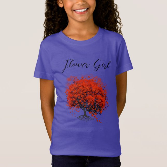 Red Tree Wedding T-Shirts, Gifts, Stickers & Favou T-Shirt (Front)