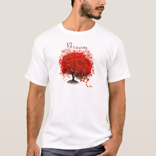 Red Tree Wedding T-Shirts, Gifts, Stickers & Favou T-Shirt