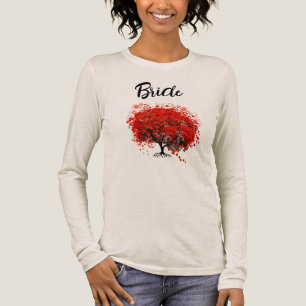 Red Tree Wedding T-Shirts, Gifts, Stickers & Favou Tri-Blend Shirt
