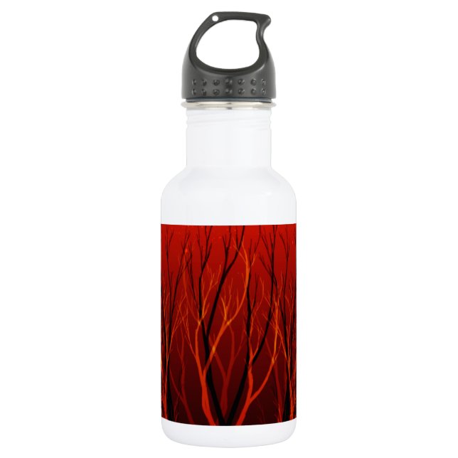 Red Tree with Black Shadow 532 Ml Water Bottle (Front)