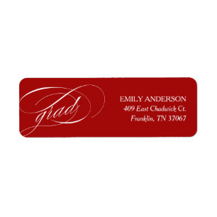 Red Trendy Calligraphy Graduation Address