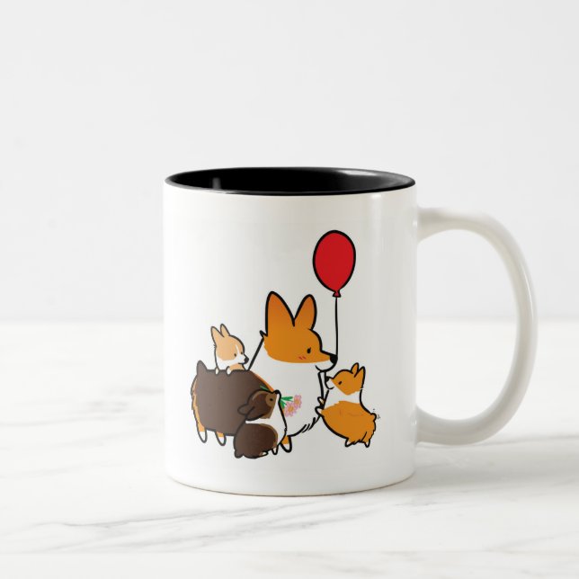 Red Tri-Colour Corgi I Love Mum Mug | CorgiThings (Right)