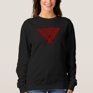 red triangle Keffiyeh Palestine resistance symbol Sweatshirt