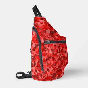 Red Triangle Pattern Sling Bag