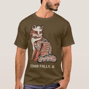 Red Tribal Fo Cedar Falls Native American Artwork T-Shirt