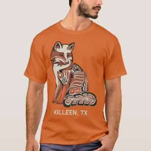 Red Tribal Fo Killeen Native American Artwork Styl T-Shirt