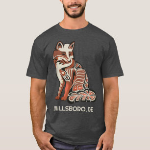 Red Tribal Fo Millsboro Native American Artwork St T-Shirt