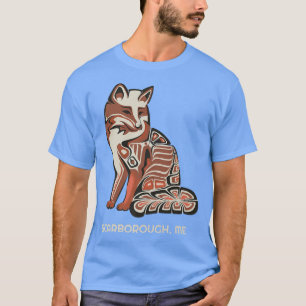 Red Tribal Fo Scarborough Maine Native American Ar T-Shirt