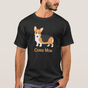 Red Tricolor Pembroke Welsh Corgi Mum Dog T-Shirt