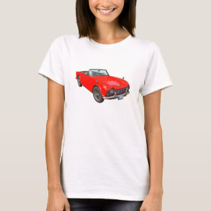 Red Triumph Tr4 Convertible Sports Car T-Shirt