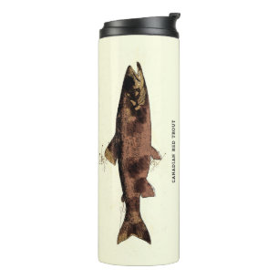 Red Trout Arctic Vintage Fisherman Anglers Gift Thermal Tumbler