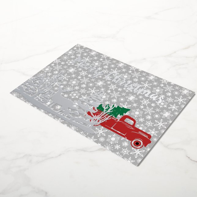 Red truck Christmas (Rotated)